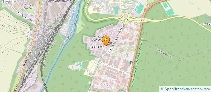 localisation de l'entreprise PLASTI BOX EMBALLAGES à SAINT-MAXIMIN