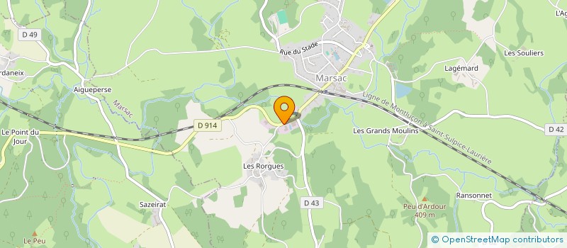 localisation de l'entreprise PLASTI FINANCE à MARSAC