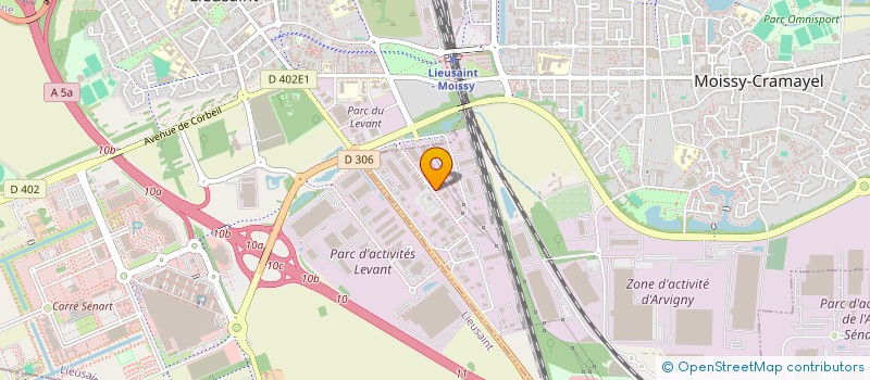 localisation de l'entreprise PLASTI FRANCE à MOISSY-CRAMAYEL