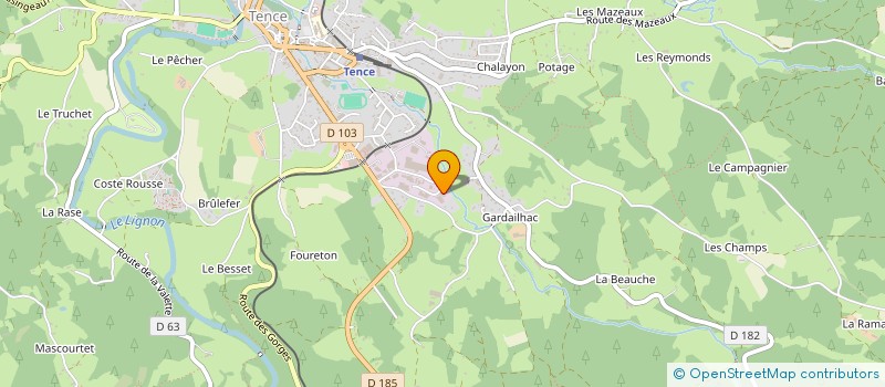 localisation de l'entreprise PLASTI PHENIX à TENCE