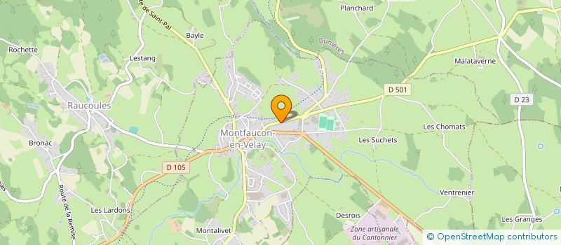 localisation de l'entreprise PLASTI SERVICES EURL à MONTFAUCON-EN-VELAY