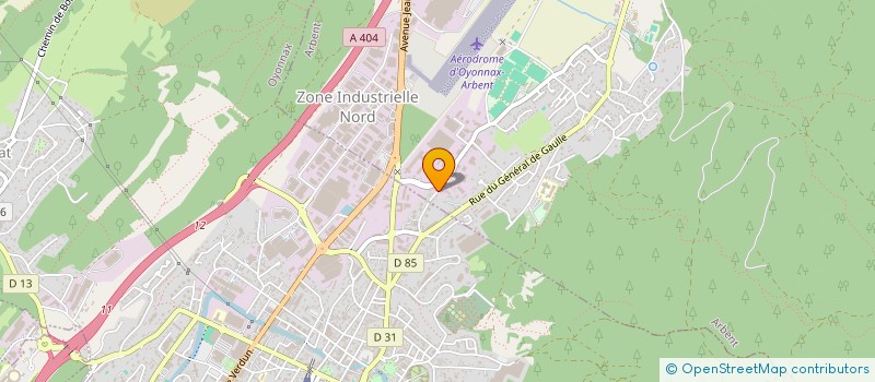 localisation de l'entreprise PLASTIC 2000 à OYONNAX