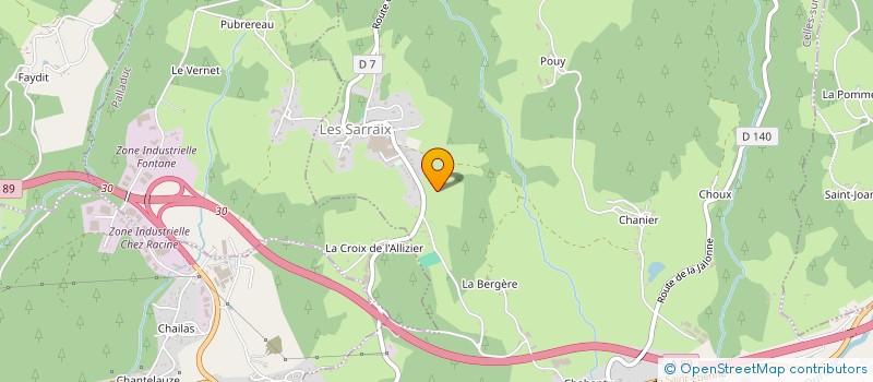 localisation de l'entreprise PLASTIC AUVERGNE à CELLES-SUR-DUROLLE