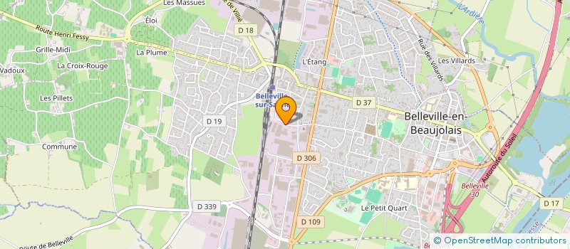 localisation de l'entreprise PLASTICA CONFORT à BELLEVILLE-EN-BEAUJOLAIS