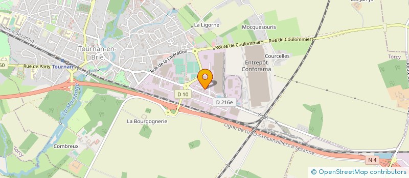 localisation de l'entreprise PLASTICHARME SARL à TOURNAN-EN-BRIE