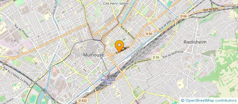 localisation de l'entreprise PLASTICONFORT à MULHOUSE