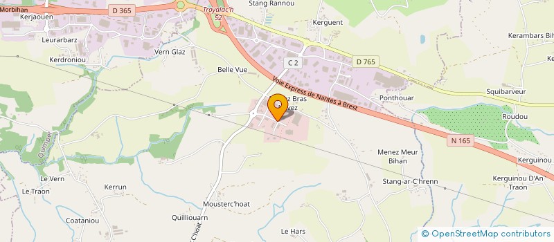 localisation de l'entreprise PLASTIGRAF à SAINT-EVARZEC