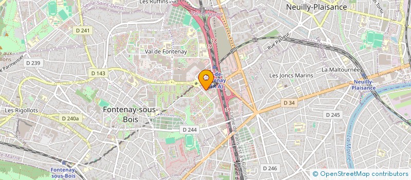 localisation de l'entreprise PLASTIL  FONTENAY-SOUS-BOIS