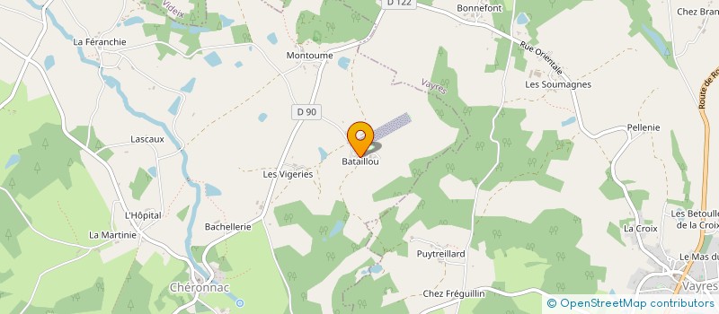 localisation de l'entreprise PLASTILIM à CHERONNAC