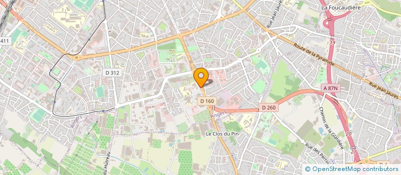 localisation de l'entreprise PLASTILOZE à ANGERS