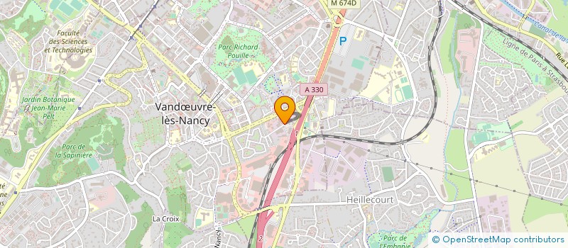 localisation de l'entreprise PLASTIMAX  VANDUVRE-LES-NANCY