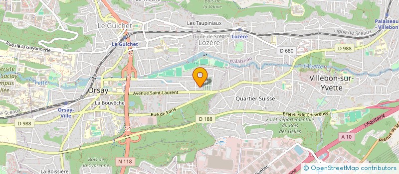 localisation de l'entreprise PLASTIMED à ORSAY