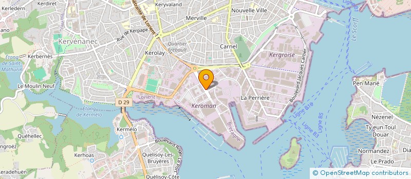 localisation de l'entreprise PLASTIMO à LORIENT