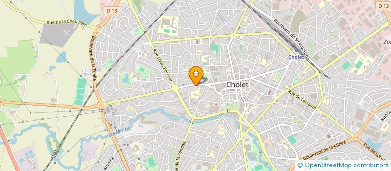 localisation de l'entreprise PLASTINOVA ENVIRONNEMENT OUEST à CHOLET