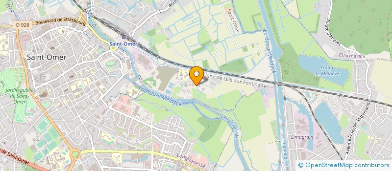 localisation de l'entreprise PLASTIQUE ENVIRONNEMENT à SAINT-OMER