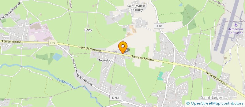 localisation de l'entreprise PLASTIQUE LOIRE NORD  POUILLY-LES-NONAINS