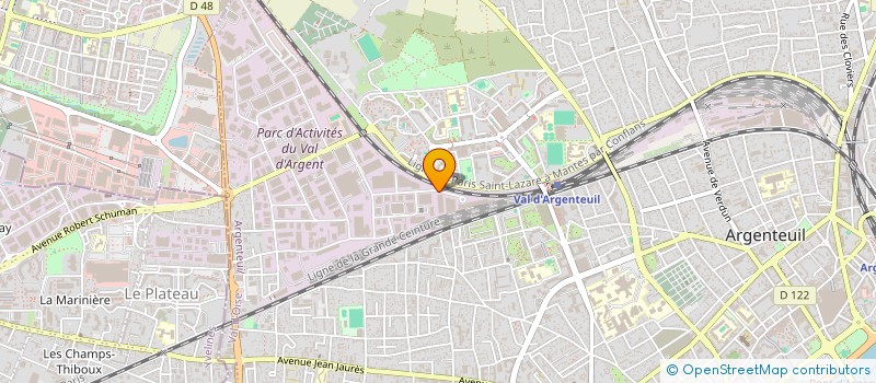 localisation de l'entreprise PLASTIQUES ILE DE FRANCE à ARGENTEUIL