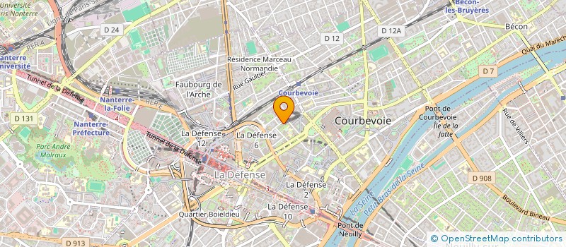 localisation de l'entreprise PLASTIRISQ à COURBEVOIE