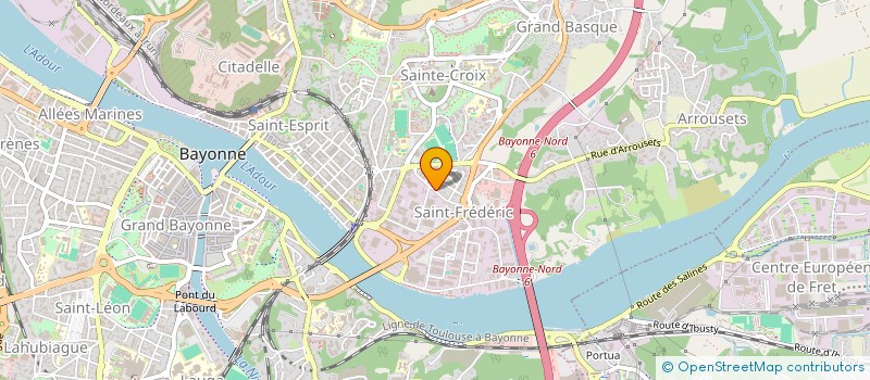 localisation de l'entreprise PLASTITUBE SA à BAYONNE