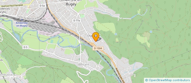 localisation de l'entreprise PLASTOLARIS à AMBERIEU-EN-BUGEY