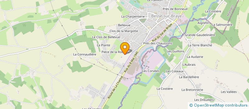 localisation de l'entreprise PLASTOLOIR à BESSE-SUR-BRAYE