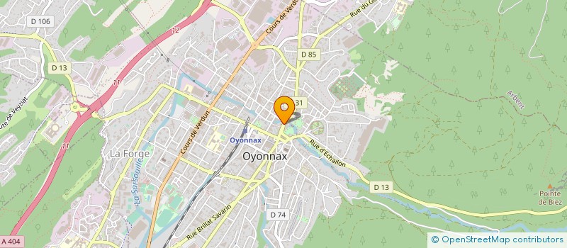 localisation de l'entreprise PLASTURGIE CENTRE EST à OYONNAX