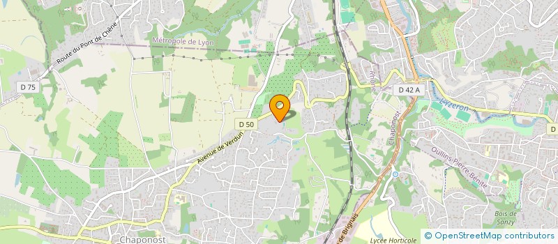 localisation de l'entreprise PLAT DE L'AIR  CHAPONOST