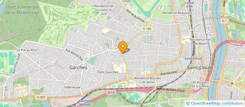 localisation de l'entreprise PLAT-NET à GARCHES