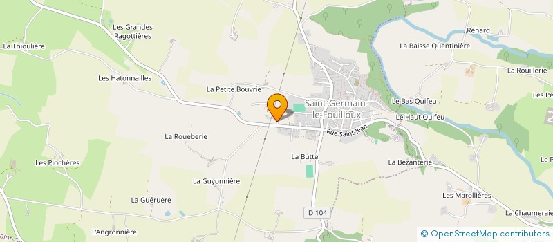 localisation de l'entreprise PLAT'O PORTAGE  SAINT-GERMAIN-LE-FOUILLOUX