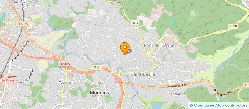 localisation de l'entreprise PLATANE à MOUGINS