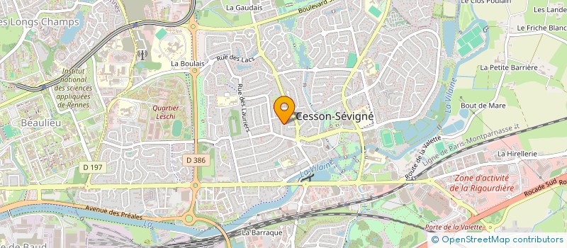 localisation de l'entreprise PLATANE à CESSON-SEVIGNE