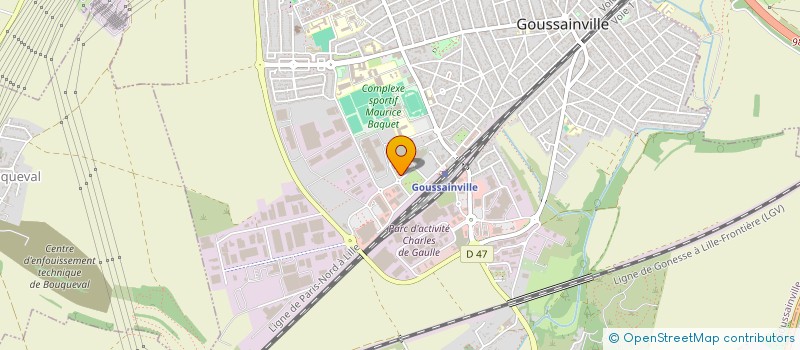 localisation de l'entreprise PLATE-FORM  GOUSSAINVILLE