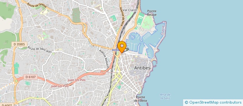 localisation de l'entreprise PLATE FORME à ANTIBES