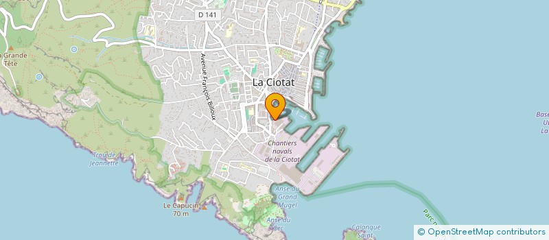 localisation de l'entreprise PLATE FORME DE SERVICES CIOTAT  LA CIOTAT