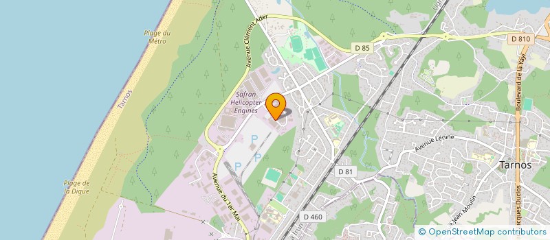 localisation de l'entreprise PLATE-FORME MOBILITE ET INSERTIONS à TARNOS