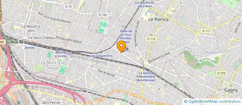localisation de l'entreprise PLATEAU 70 à VILLEMOMBLE