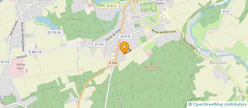 localisation de l'entreprise PLATEAU DE REVE à ANET
