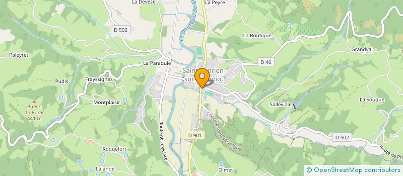 localisation de l'entreprise PLATEAU DOURDOU à CONQUES-EN-ROUERGUE