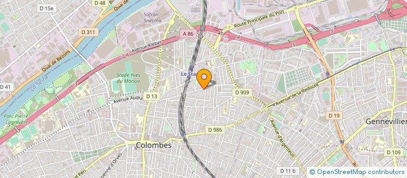 localisation de l'entreprise PLATEFORMATION à COLOMBES