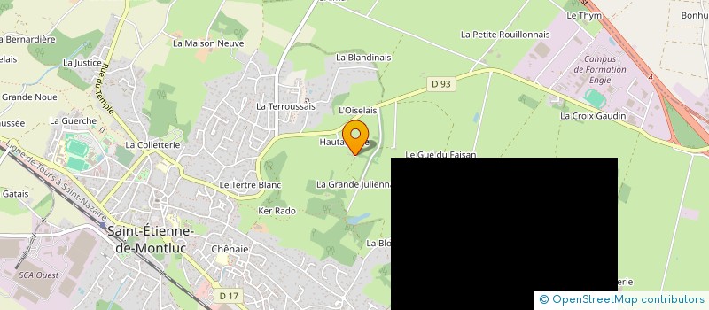 localisation de l'entreprise PLATEFORME à SAINT-ETIENNE-DE-MONTLUC
