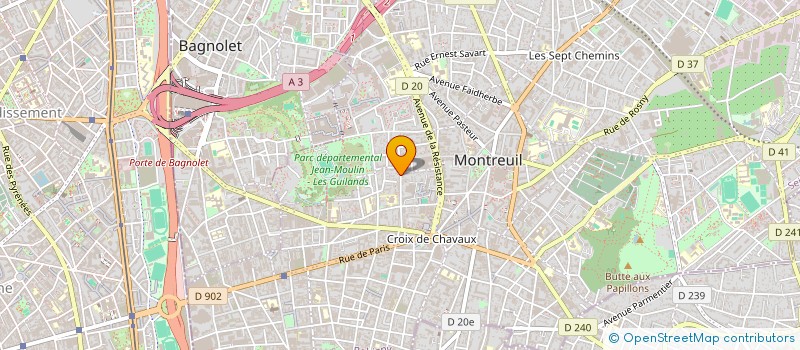 localisation de l'entreprise PLATEFORME à MONTREUIL