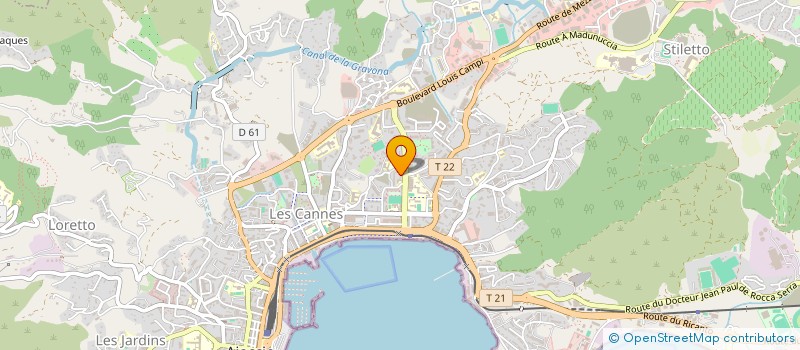 localisation de l'entreprise PLATEFORME COMMERC TECHNIQUES INNOVANTES à AJACCIO