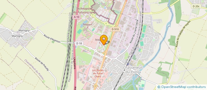localisation de l'entreprise PLATEFORME D INNOVATION TECHNOLOGIQUE SUR LES ENERGIES RENOUVELABLES à CHASSENEUIL-DU-POITOU