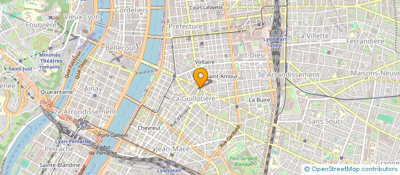 localisation de l'entreprise PLATEFORME DE LA JEUNE CREATION FRANCO-ALLEMANDE  LYON