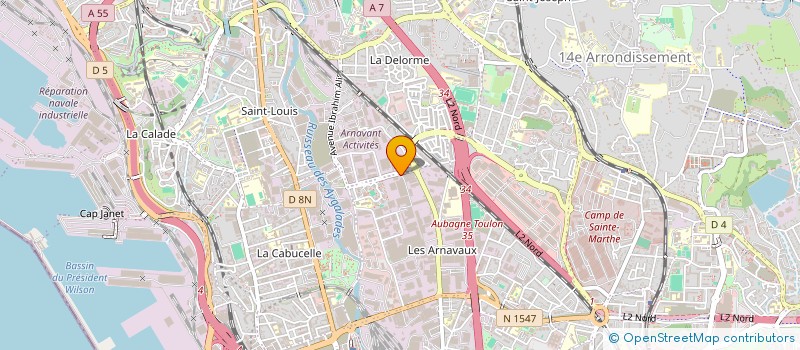 localisation de l'entreprise PLATEFORME DE MANUTENTION DISTRIBUTION à MARSEILLE