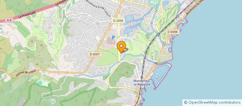 localisation de l'entreprise PLATEFORME DE SERVIES AUX AINES à MANDELIEU-LA-NAPOULE