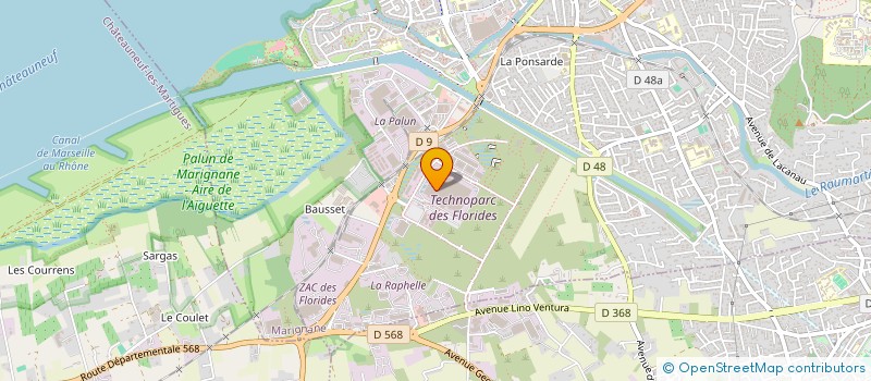 localisation de l'entreprise PLATEFORME INTERNATIONALE D'ESSAIS ELECTROMAGNETIQUES ET D'ETUDES ASSOCIEES - PIEME  MARIGNANE