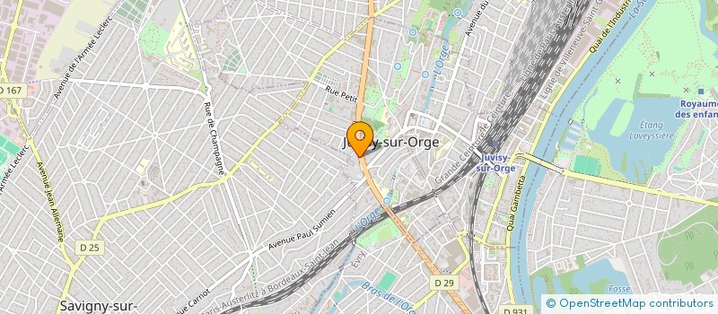 localisation de l'entreprise PLATEFORME LES JEUNES D'ABORD à JUVISY-SUR-ORGE