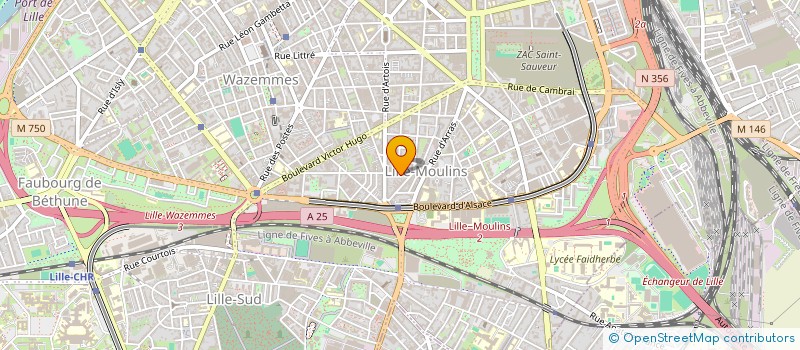 localisation de l'entreprise PLATEFORME REGIONALE LGBTQI NORD PAS DE CALAIS à LILLE