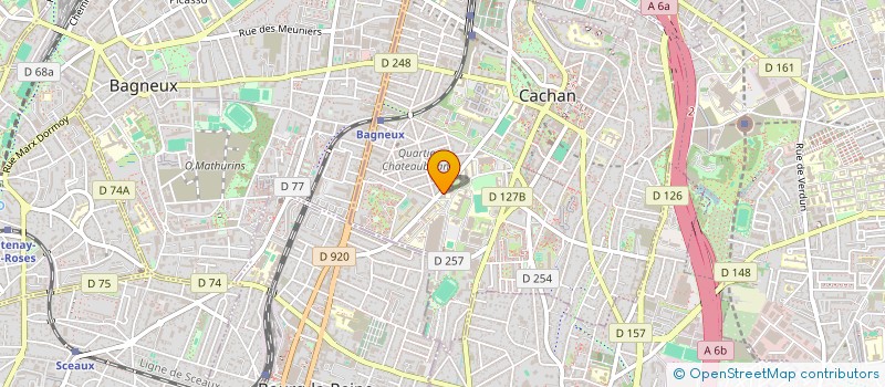 localisation de l'entreprise PLATEFORME TECHNOLOGIQUE POUR L'INDUSTRIE DU FUTUR  CACHAN